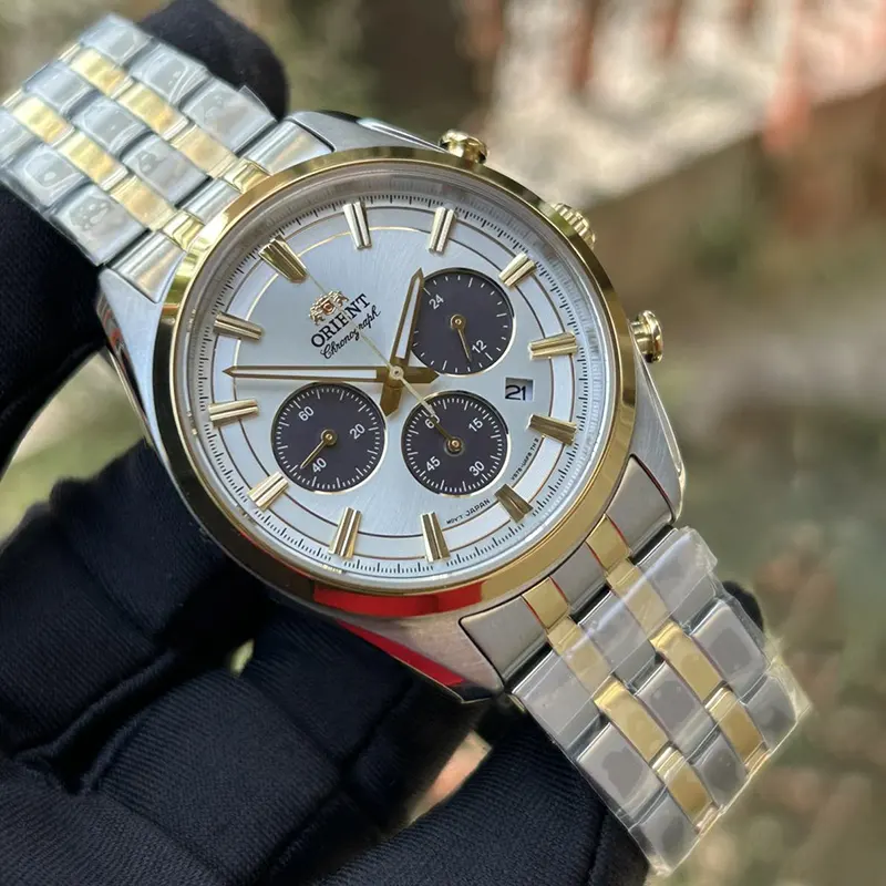 Orient Contemporary Solar Panda Two-tone Men's Watch- RA-TX0302S